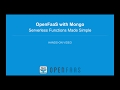 Hands-on OpenFaaS with MongoDB