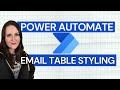 Power Automate: HTML Table Formatting Made Easy