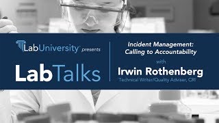LabTalks #3: Incident Management: Calling to Accountability
