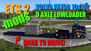 How hard it is to drive 9 axle lowloader [Heavy Haul] [Schwertransport]