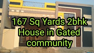 167 Sq Yards west Facing House for sale | HMDA Layout | Gated community | Hyderabad House for sale