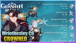 C6R5 Wriothesley + C6R5 Shenhe Crowned Showcase | Genshin Impact