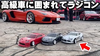 【裏側見せます】年に1度の実車イベントでのラジコン体験に密着！【ピットワンモーターフェス】Represent RC Drift at a Real Car Show!