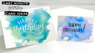 The EASIEST Cards You’ll Ever Make! Watercolour Backgrounds Using Crayola Markers!