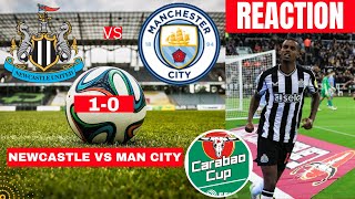 Newcastle vs Man City 1-0 Live Stream Carabao Cup EFL Football Match Score reaction Highlights Vivo