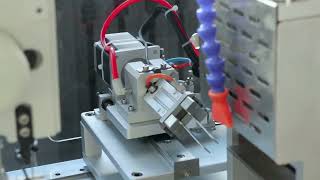 Automatic Webbing Folding and Knotting Machine 全自动折尾套结机  操作视频