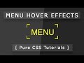 Cool CSS Menu Hover Effects - Html5 Css3 Hover Effect Tutorial