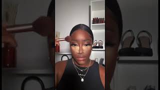 simple bronzy glam | soft glam makeup | makeup for black women
