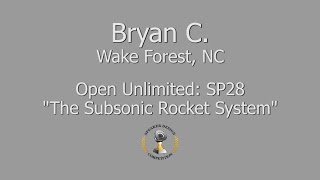 Speaker Design Competition - Open Unlimited: Bryan C. The Subsonic Rocket System