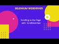 Scroll to the element using Javascript | Understand the ScrollIntoView | Scroll in Up Down Direction