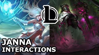 Janna Interactions with Other Champions | EVEN RENATA DREAMED HER HELP | League of Legends Quotes