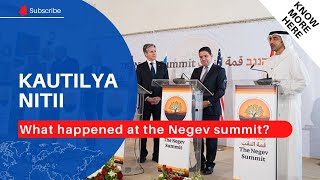 What happened at the Negev summit? #Bahrain, #UAE, #Egypt, #Israel, #America