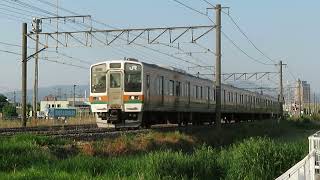 上越線　211系3000番台A9編成　744M　普通 高崎 行　井野～新前橋　通過　2022.05.04