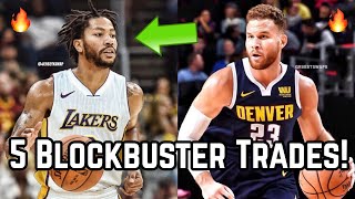 5 Blockbuster Trades to IMPROVE NBA Contenders! | Derrick Rose to the Los Angeles Lakers w/ LeBron!