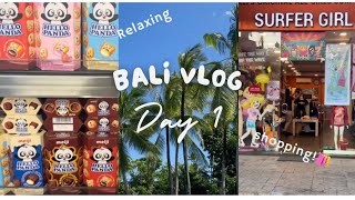 **BALI DAY 1** Melia Nusa Dua: shopping haul 🛍️, relaxing by the pool