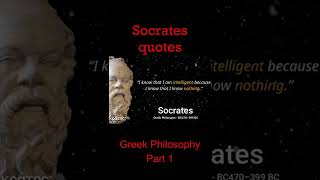 Socrates Quotes & Philosophy part 1