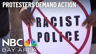 Protesters Demand Action, Accountability in Wake of Antioch Police Racist Texts Scandal