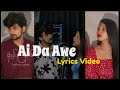 aida awe ඇයිද ආවේ ❤️🥲 lyrics video aida awe video lyricsvideo viral foryou