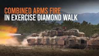 Combined arms fire in Exercise Diamond Walk