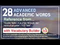 28 Advanced Academic Words Ref from 