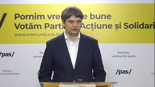 Conferința de presă organizată de Partidul Acțiune și Solidaritate cu tema „Atenționarea cetățenilor