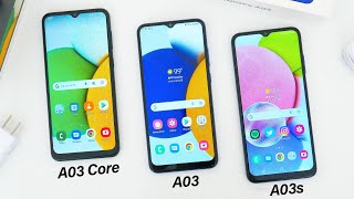 Samsung A03 Core vs A03 vs A03s Comparison! What's The Difference?