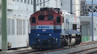 [단편영상]KORAIL#7370 #??? 디젤기관차 (객차 연결을 위해 선로변경 하러가는 디젤 기관차