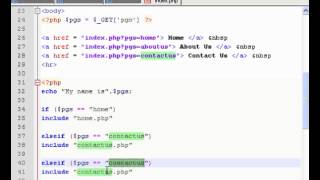 PHP Video: Loading Web Pages Dynamically Using PHP Part 2