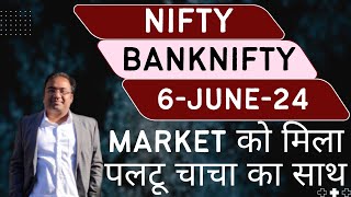 Nifty Prediction and Bank Nifty Analysis for Thursday | 6 June 24 | Bank NIFTY Tomorrow