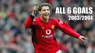 Cristiano Ronaldo - All 6 Goals 2003/2004 | English Commentary