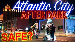Atlantic City BEHIND the Casinos - Late Night Walk Down Pacific Avenue