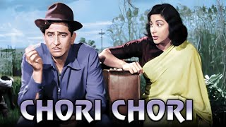 Bollywood Blockbuster Comedy Hindi Film | Chori Chori(1956) | Johnny Walker, Raj Kapoor, Nargis 4K