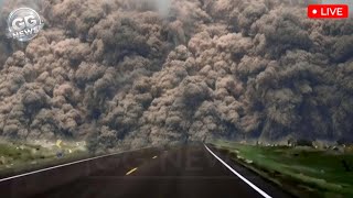 Horrifying Today: Yellowstone Volcano Explodes Massively! The World is in Danger! The Sun Disappears