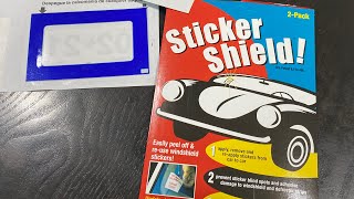 Use Sticker Shield for Windshield Sticker | Protect Tinted Windshield