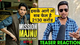 Mission Majnu Teaser Trailer Reaction, Sidharth Malhotra, Rashmika Mandanna | Mission Majnu Movie