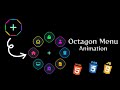 Octagon Menu Animation using Html Css & Js With source code