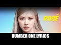 Number One Girl by ROSÉ Lyrics