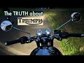 the TRUTH | Triumph Bonneville T120 | Extended Ride & Review #motovlog ​⁠@SloansMotorcycleATV