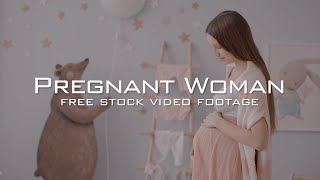 50+ Pregnant Woman Touching Her Baby Belly HD Stock Video Footage | Touching, Stroking Her Belly