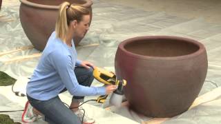 Painting Patio Planters