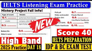 IELTS LISTENING PRACTICE TEST 2024 WITH ANSWERS | 18.01.2025