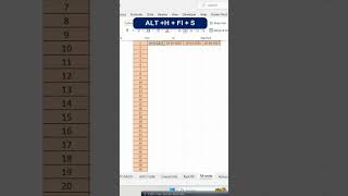 Fill Series Date Day Wise #shorts #short #viral #ai #excel #exceltutorial #technology #trending