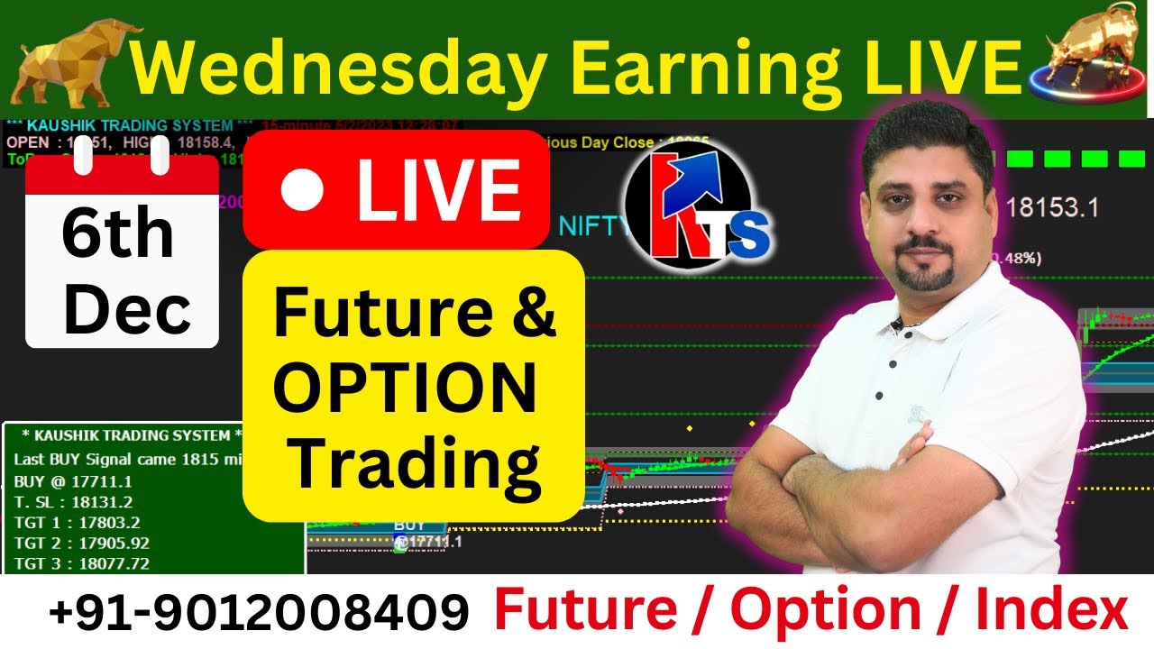 6th Dec Market Analysis : Live Intraday Trading | Nifty , Bank Nifty ...