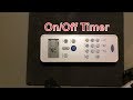 How to Setup ON and OFF Timer Function | Carrier AC Remote Controller