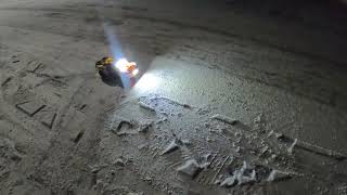 TRAXXAS UDR FIRST RUN EVER NIGHTTIME WITH SNOW COME RIDE WITH ME GUYS! FUN TIME WAS HAD NICE RIG🌪️🏁