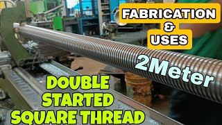 2 meter Square Thread 8mm pitch, Fabrication video.
