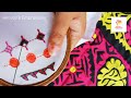 super easy borderline design lambani embroidery design 3 bhakhiya meki stitch for beginners 2022