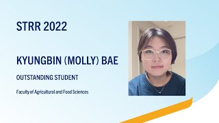 STRR 2022 Outstanding Student - Kyungbin Molly Bae