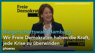 FDP-Parteitag: Aufruf zur Hamburg-Bürgerschaftswahl mit Spitzenkandidatin  Katarina Blume