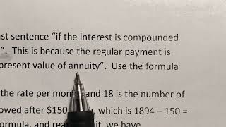 Annuity question from a student